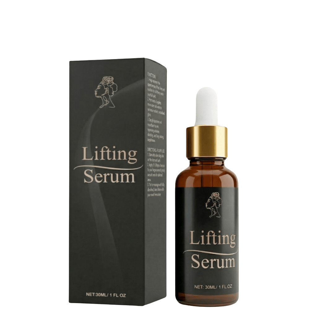 Lifting Oil and serum for visibly lifted, firmer, and revitalized skin in a sleek brown bottle.