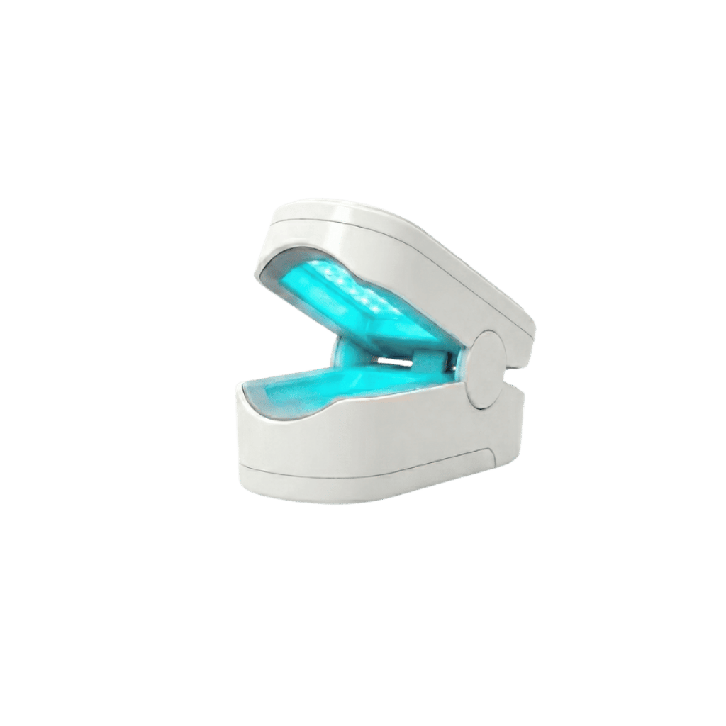 Nail Care Device designed for at-home use, utilizing light technology for polished nail appearance.