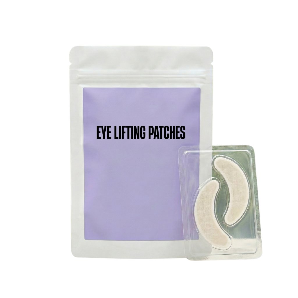 Eye Lifting Patches packaging with product in a clear tray for brighter, smoother skin.