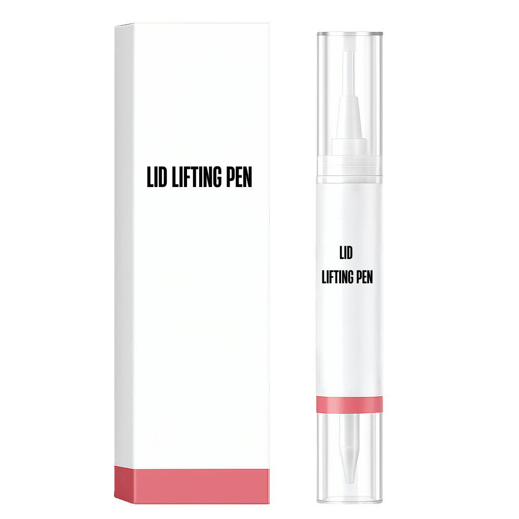 Lid Lifting Pen and its packaging, a beauty care product for firm and lifted eye areas.