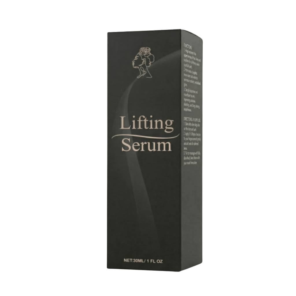 Lifting Oil product packaging designed for visibly lifted, firmer skin with nourishing moisture.