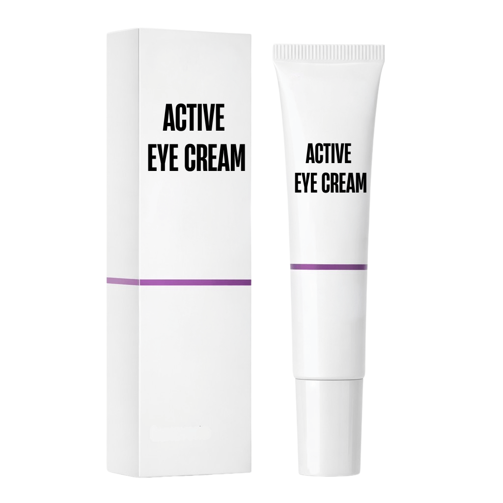 Active Eye Cream tube and packaging, designed for everyday beauty care and visual skin maintenance.