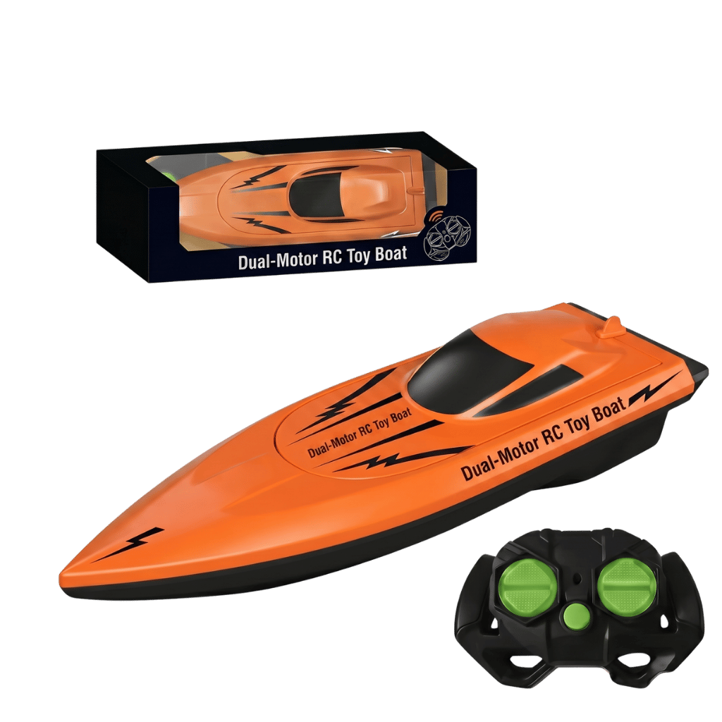 High-Speed Dual-Motor RC Toy Boat