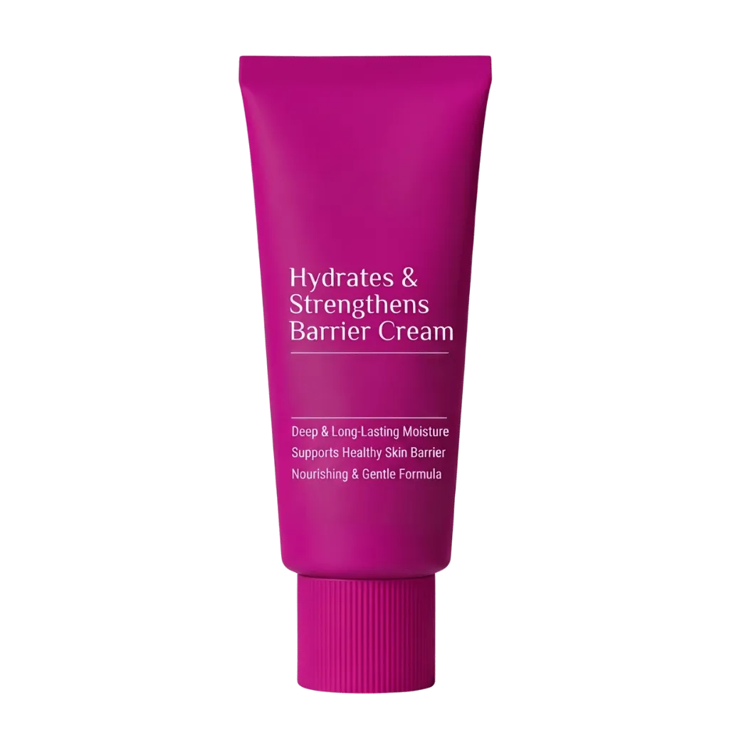 Hydrates & Strengthens Barrier Cream tube designed for deep moisture and healthy skin barrier support.