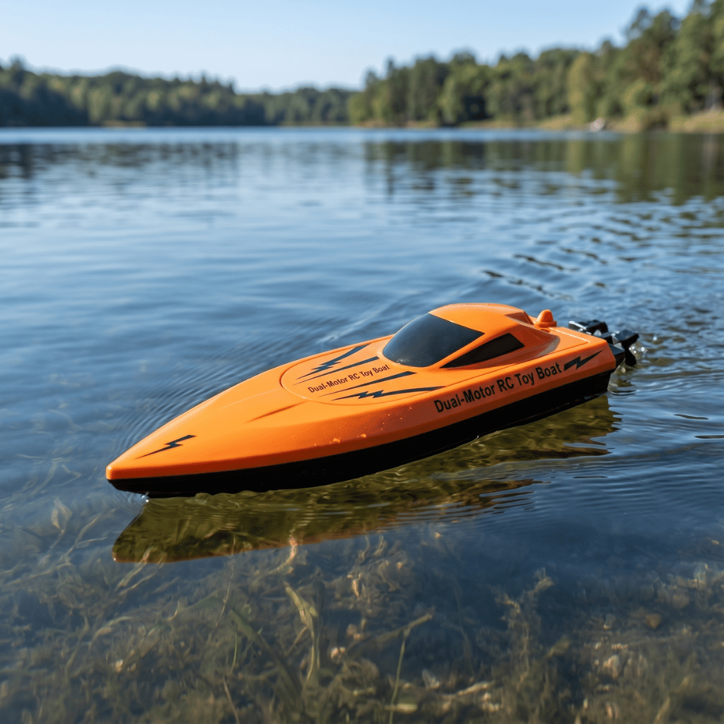 High-Speed Dual-Motor RC Toy Boat