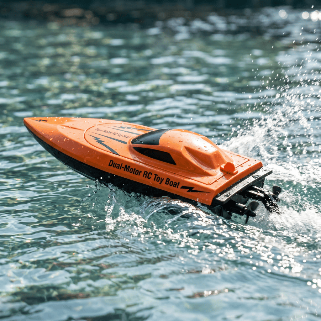 High-Speed Dual-Motor RC Toy Boat