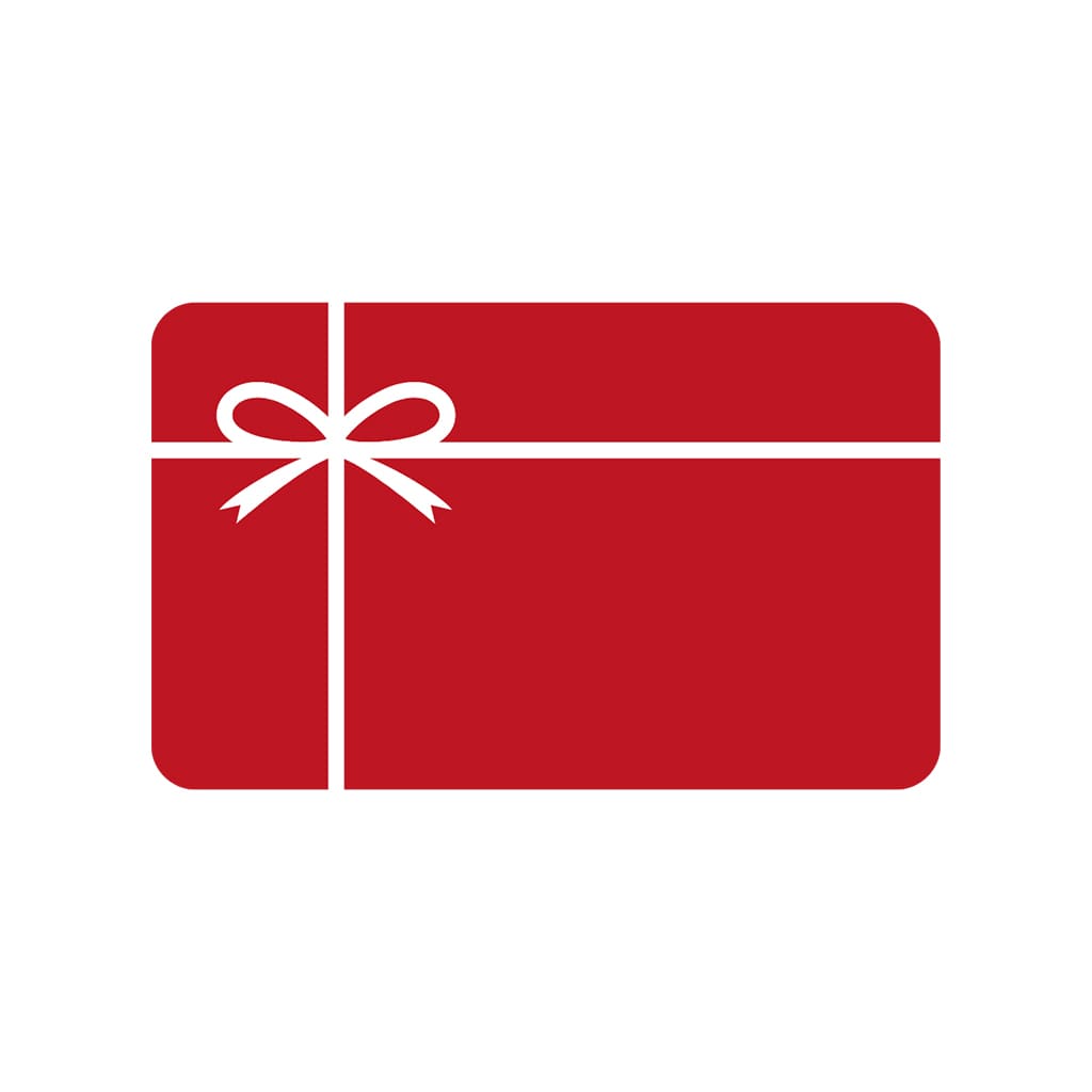 Red gift card representing Free Store Credit for extra savings on purchases.