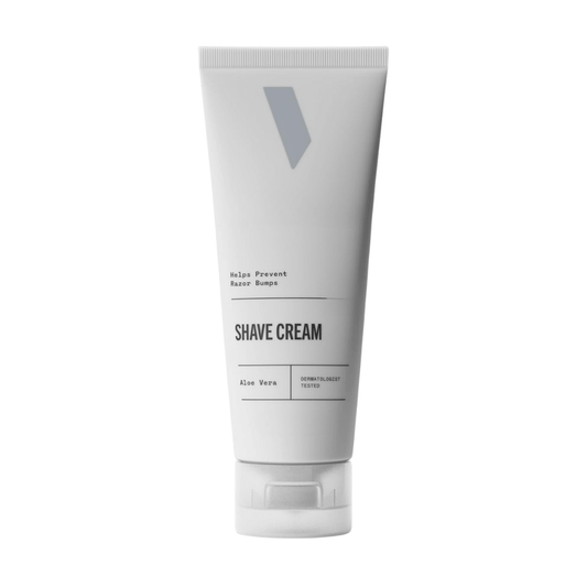 Revibe Zen Aloe Shave Gel in a tube designed to prevent razor bumps and soothe skin with aloe vera.