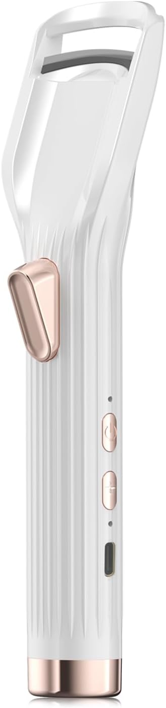 Revibe Zen CoolLift Eye & Face Wand sleek design in white and rose gold, promoting skin rejuvenation and cooling therapy.