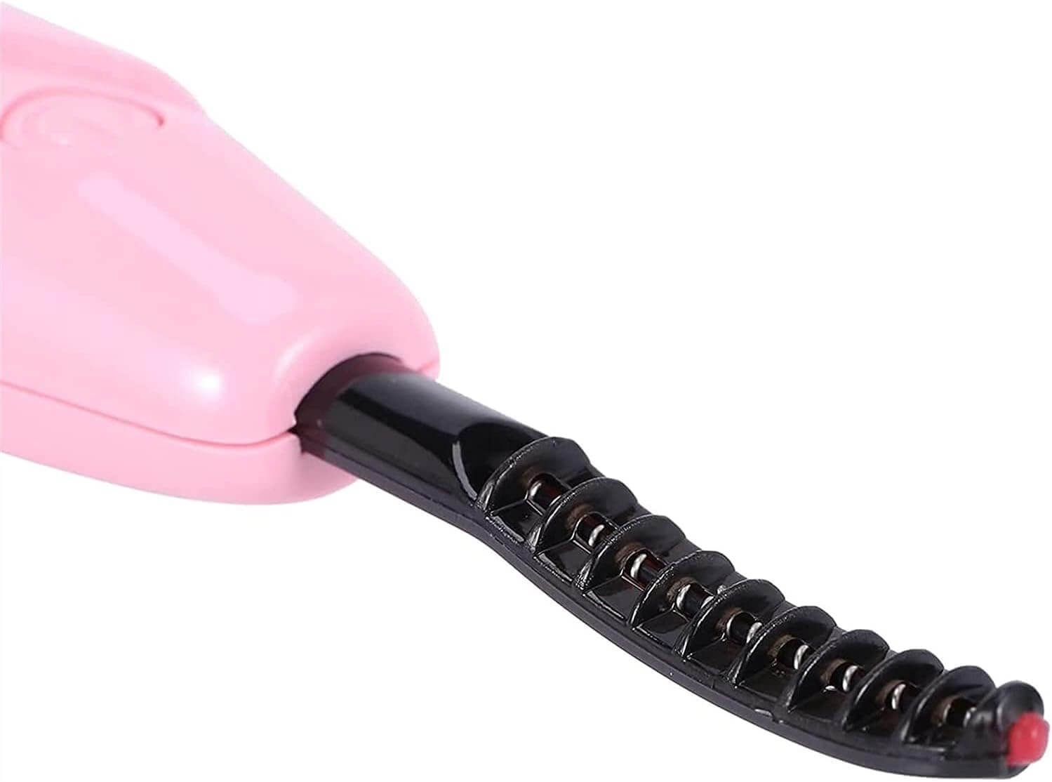 Revibe Zen Heated Eyelash Curler showcasing the gentle heated mechanism for effortless curling.