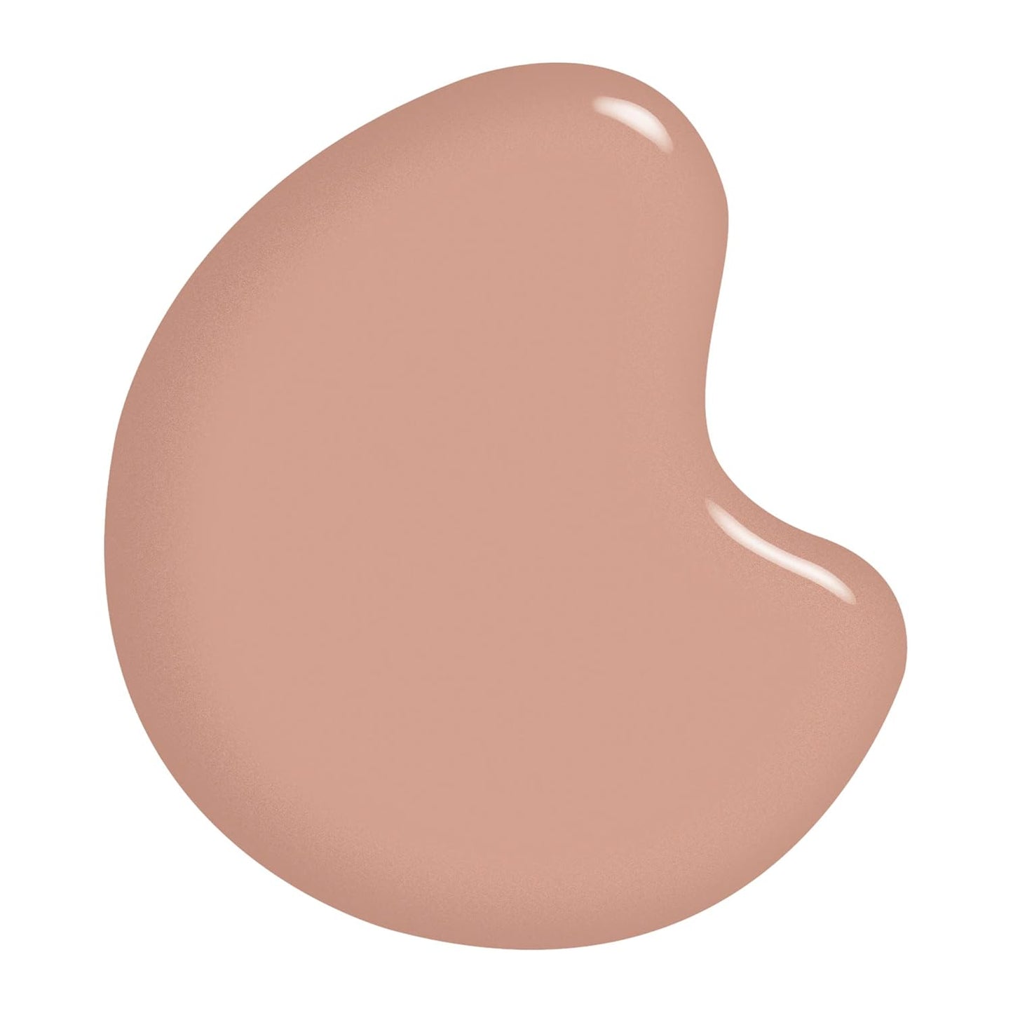 Revibe Zen Quick-Dry Nail Polish shade showing a smooth, glossy pink-brown color sample.