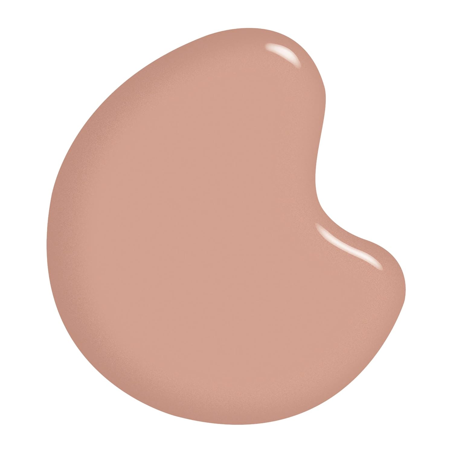 Revibe Zen Quick-Dry Nail Polish shade showing a smooth, glossy pink-brown color sample.